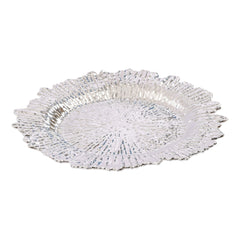 24-Pack Western Style Snowflake Plates, Plastic Gold/Silver, Durable & Elegant for Dining