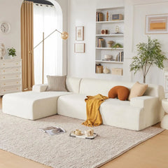 107" Modular Sectional Sofa, Sponge Sectional Sofa Couch for Living Room, High Density Sponges Cloud Couch,Modular L-Shape Sofa