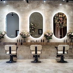 LUVODI Waterproof Illuminate Bathroom Light Vanity Mirror Frameless Touch Screen Backlit Demist Wash Basin Mirror