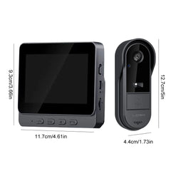 Outdoor Wireless Doorbell Phone Video Eye Doorbells Digital Door Peephole Security Protector With LED Night Vision Smart Home