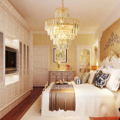 Luxury Crystal Chandelier Modern Ceiling Light Lamp Pendant Fixture Lighting Elegant Lighting Lamp E14 Decor