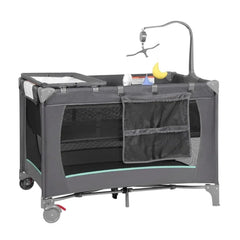 pack n play,Portable Playard Bassinet Bedside Sleeper for Newborn to Toddler,Baby Crib w/Carry Bag Nursery Center