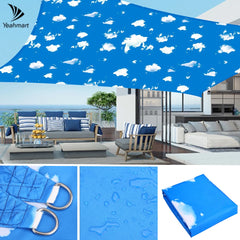 98% UV Block Shade Sails with Hardware Kit Waterproof Canopy Rectangle Awning for Outdoor Patio Garden Sun Shelter Shade Cloth