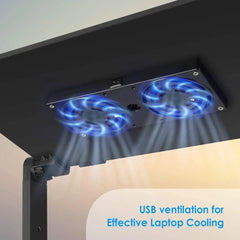 Adjustable Laptop Stand, Laptop Stand for Bed Portable Lap Desk Foldable Table Workstation Notebook Riser with Mouse Pad, Laptop