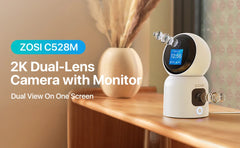 360° Smart Home Security Camera PTZ Auto Tracking Baby Monitor AI Panoramic HD Night Vision Indoor WiFi Surveillance Camera