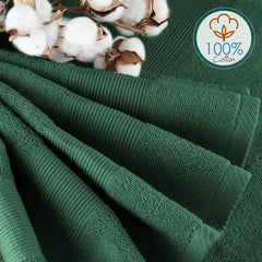 Bath Towels Set, 100% Cotton Luxury Softness 6 Pc Set, Hunter