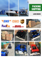 Free Shipping Mini RC Robot Lawn Mower 916Electric & Remote Control  & Petrol Dual Power Source Cutting Grass DIY Grade