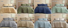 PHF 7 Pieces California King Comforter Set, Lightweight Bed in A Bag & 18" Sheet Set for All Season, Ultra Soft Cozy Bedding wit