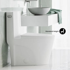 Tropez One Piece Elongated Toilet (Side Flush)