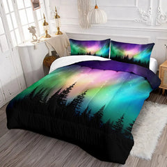 7-Day Delivery Western Boho Comforter Set 3pcs Paisley Geometric Line Bandana 1 Quilt Comforter 2 Pillowcases (Without Core)