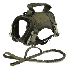 Tactical Cat Harness Leash Adjustable Puppy Vest For Military Small Dogs Harnesses 9Pcs Patches Walking Training Cat Accessories