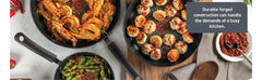 Ultimate Hard Anodized Nonstick Cookware Set 17 Piece Oven Safe 400F, Lid Safe 350F Pots and Pans, Dishwasher Safe Black