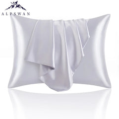 2Pcs Satin Pillow Case for Hair Skin Silk Satin Pillowcase 50x70cm Pillowcases Set Silky Pillow Cover with hidden zipper closure