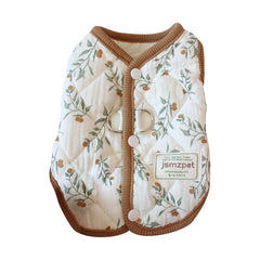 Cute Winter Warm  Pet Dog Clothes Vest Cute  Printed Coat Clothes Teddy Bear Clothing Dog Clothes With Velvet Jacket ropa gato