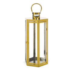 Nordic Gold Candle Holder Metal Large WindProof Wind Lamp Wedding Centerpieces Candlestick Crystal Candelabra Candle Lantern
