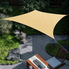 Outdoor Square Sun Shade Sail  Courtyards Lawns Gardens Swimming Pools Barbecue Areas Ponds Backyards Parks Camping & Hiking