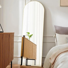 Arched Full Length Mirror 59"x16" Full Body Floor Mirror Standing Hanging or Leaning Wall