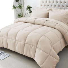 Comforter Set, 7-Piece Bed in a Bag Queen, Ultra-Soft Comforters Queen Size, Goose Down Alternative,  Sheets & Pillowcases