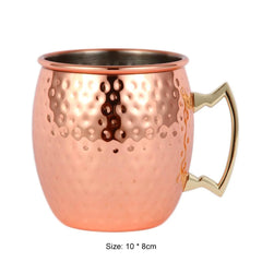 Wine Glasses Copper Goblet Juice Drink Stainless Steel Champagne Party Barware Mug Drum-Type Beer Coffe Cup Water Glass