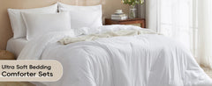 PHF 7 Pieces California King Comforter Set, Lightweight Bed in A Bag & 18" Sheet Set for All Season, Ultra Soft Cozy Bedding wit
