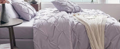Maple&Stone California King Comforter Set, 7 Pieces Cal King Bed Set, Pinch Pleat Bed in a Bag Bedding Set with Comforter, Sheet