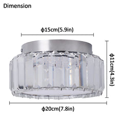 Modern Big Crystal Ceiling Lamp LED Light Circle Chandelier Lustre Indoor Bedroom RC Dimmable Fixtures Living Room Hotel Decor