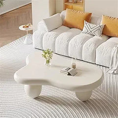 Cloud Coffee Table Modern Cute Coffee Tables Irregular Simple Tea/Center Table for Small Space End Table for Living Room, Home O