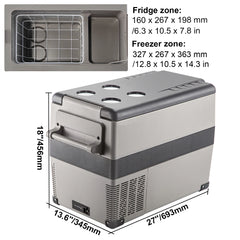 SucceBuy 20L 22L 35L 45L 55L Car Refrigerator Mini Fridge Freezer Portable Compressor Cooler 12/24V DC 110-240V Ice Box