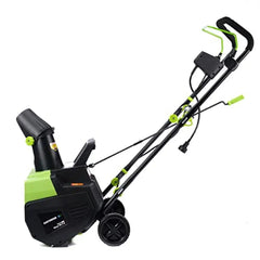 18-Inch 13.5-Amp Corded Electric Snow Blower Efficient Snow Removal Machine 700 lbs/min Comparable to Gas-Powered Thrower 30'