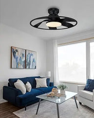52 "Smart Low Profile ceiling Fans with Lights Remote,Quiet DC Motor,Outdoor Indoor Flush Mount Fan,Control WIFIAle