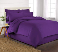 Queen Duvet Cover, 3 Piece Set, Genuine 100% Organic Viscose Derived from Bamboo, Luxuriously Soft and Cooling, 2 Pillowcases