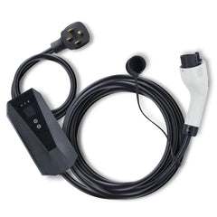 Level 2 Portable EV Charger 32 Amp 240V Electric Vehicle Charger with 28 ft Charging Cable NEMA 1450P Plug 16 20 24 32A Adjust