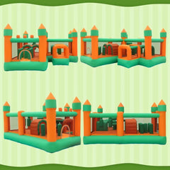 Sports & Outdoor Play Inflatable Bounce House Kids Obstacle Bouncy Castle for Outdoor Indoor Inflatable Bouncers