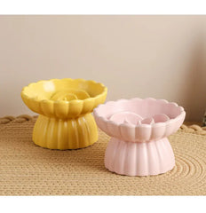 Food Bowl Ceramic Elevated Cats Small Dogs Slow Feed Bowls Anti-choking Pet Eating Feeders Anti-gulping Puppy Supplies