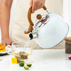 Whistling Tea Kettle For Stove Top Modern Stainless Steel Whistling Teapot 2.5 Liter Whistling Tea Kettle For Making Coffee Milk