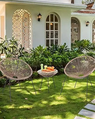 Chair with Stand Patio Hammock Swing Chair, Basket Wicker Rattan Adjustable Height