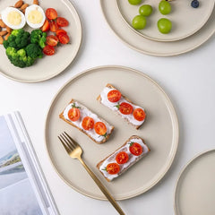 Dinnerware Sets for 4,Round Reactive Glaze Ceramic Plates and Bowls Set,Highly Chip and Crack Resistant | Dishwasher Dishes