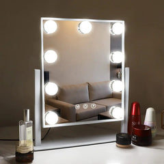 FENCHILIN Hollywood Mirror with Lights, Smart Touch Control, 3-Color Dimmable Lighted Vanity Makeup Mirror