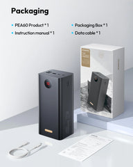 ROMOSS 60000mAh Large Capacity Powerbank Fast Charging Portable Charger Power Bank Station for iPad iPhone 16/15 Samsung Switch