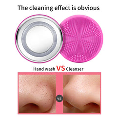 DIOZO Electric Face Cleansing Brush Pore Cleaner 2-in-1 Skin Care Cleanser Waterproof Silic Beauty Massager Tool Face Wash Brush