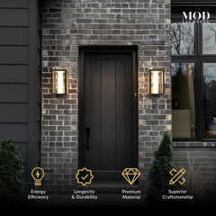 Modern Outdoor Wall Lights LED, Exterior Wall Sconce Lights, Stainless Steel Outdoor Light Fixture, Waterproof Lights,
