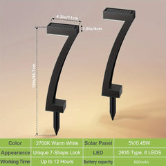 4/6 Pack Bright Solar Outdoor Lights Pathway, 12 Hrs Solar Garden Lights, Auto On/Off for Outside Landscape Path Yard Walkway