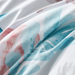 7 Piece Bed In A Bag Bed Comforter Set Queen, Fashion Starfish Coral Print, Boho Print Comforter And Sheet, Pillowcase Set,