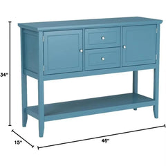 Buffet Sideboard, Wood Storage Cabinet, Console Table with Storage Shelf,2 Drawers and Cabinets, Living Room Kitchen Dining Room