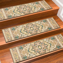 Carpet Stair Treads Non Slip for Wooden Steps, 30inch X 8inch Staircase Step Treads Indoor for Dogs, Reusable Stair Carpet