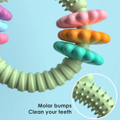 Chew Rings For Dogs Heavy Duty Strong Tough Chew Toy Rubber Puppy Teething Ring For Medium & Large Breed Aggressive Chewers