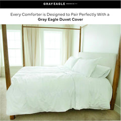 d King Comforter, White, All Season Down Alternative Comforter, Duvet Insert, Fluffy, Extra Large King Comforter,
