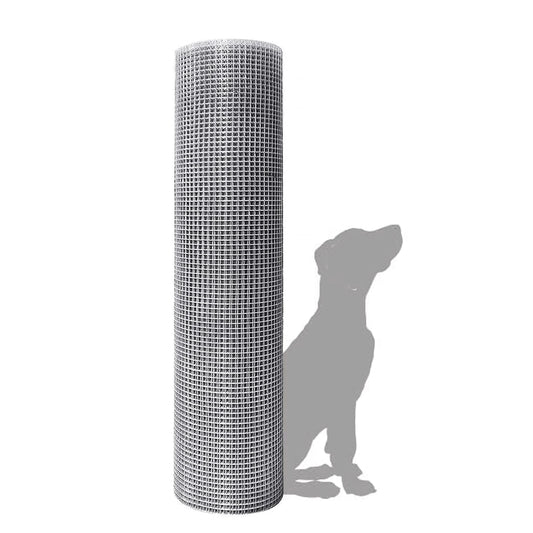 Hot-Dipped Galvanized Welded Wire Mesh 1x25m Roll,Steel Fencing for Construction,Animal Enclosures,Poultry Netting,Garden Securi