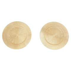 100 PCS Charger Plates Set, 13in Round Dinner Plate, Plastic Decorative Service Plate Wedding Decor Table Place