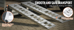 SucceBuy Aluminum Ramps 6000 LBS Capacity Loading Ramps for Motorcycle/Dirt Bike/Trailer/ATV/UTV/Garden Tractor/Lawn Mower 2PCS